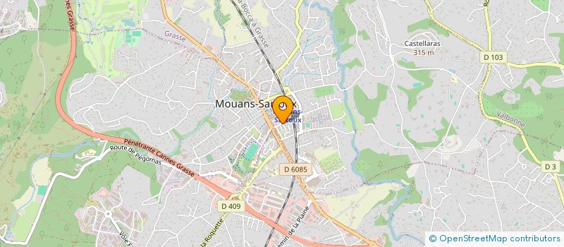 localisation de l'entreprise LA SCENE  MOUANS-SARTOUX