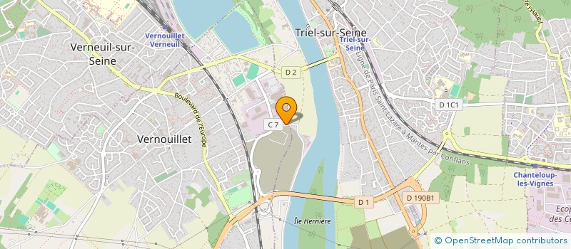 localisation de l'entreprise LA SCENE à VERNOUILLET