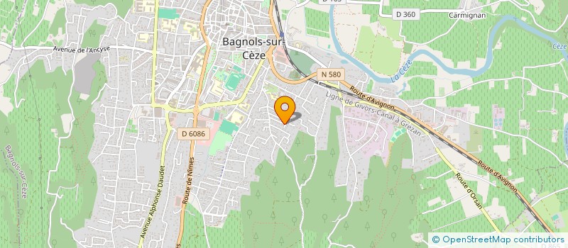 localisation de l'entreprise LA SCENE BAGNOLAISE à BAGNOLS-SUR-CEZE