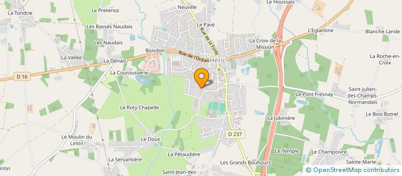 localisation de l'entreprise LA SCENE DE FER à HERIC