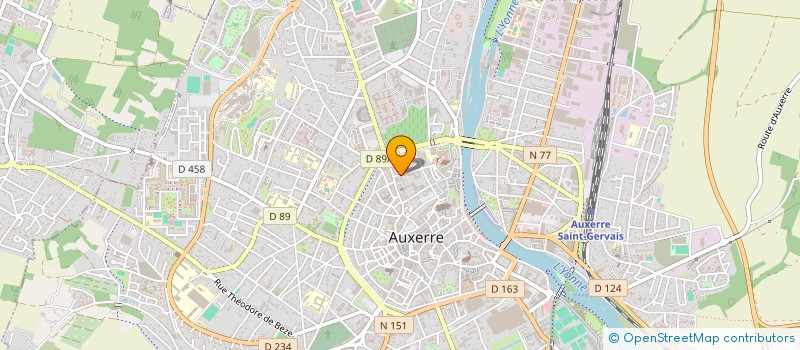 localisation de l'entreprise LA SCENE DES QUAIS à AUXERRE