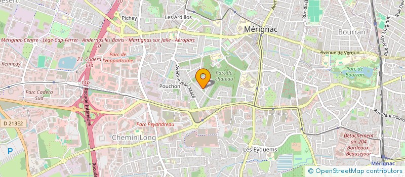 localisation de l'entreprise LA SCENE ELECTRONIQUE  MERIGNAC