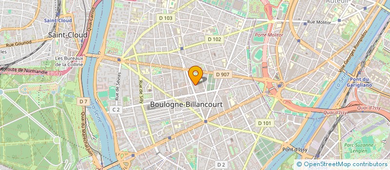 localisation de l'entreprise LA SCENE INFERNALE à BOULOGNE-BILLANCOURT