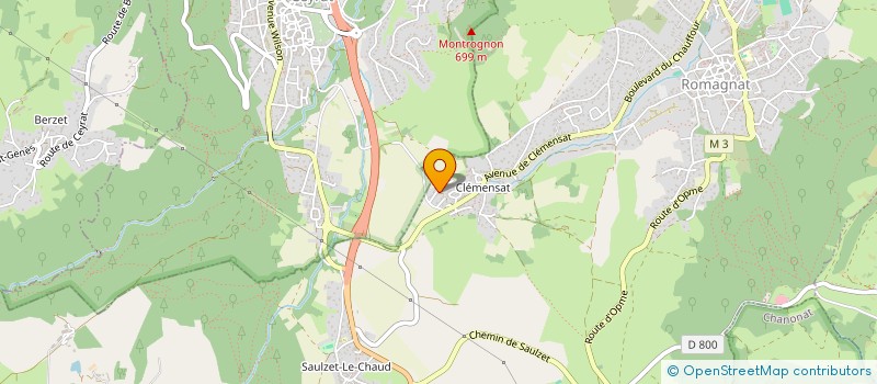 localisation de l'entreprise LA SCENE STRUCTURE  ROMAGNAT