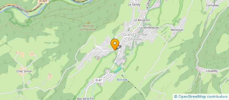 localisation de l'entreprise LA SCEP  GRAND'COMBE-CHATELEU