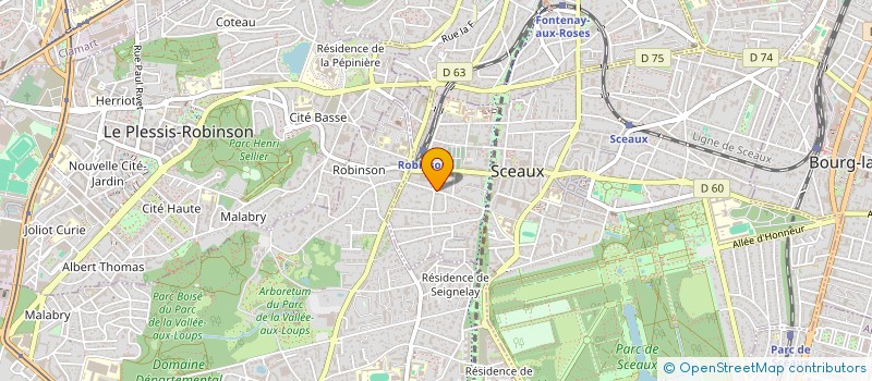 localisation de l'entreprise LA SCHUBERTIADE DE SCEAUX à SCEAUX