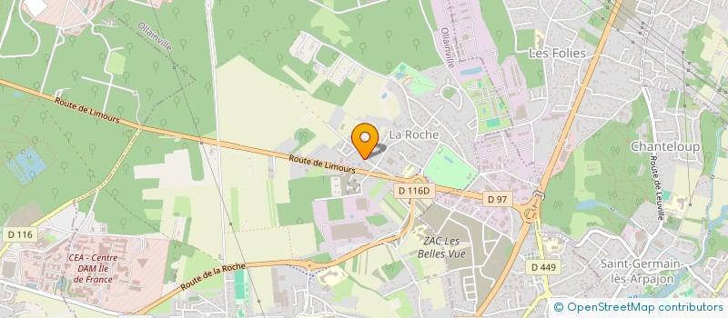 localisation de l'entreprise LA SCI BREUILLET  OLLAINVILLE