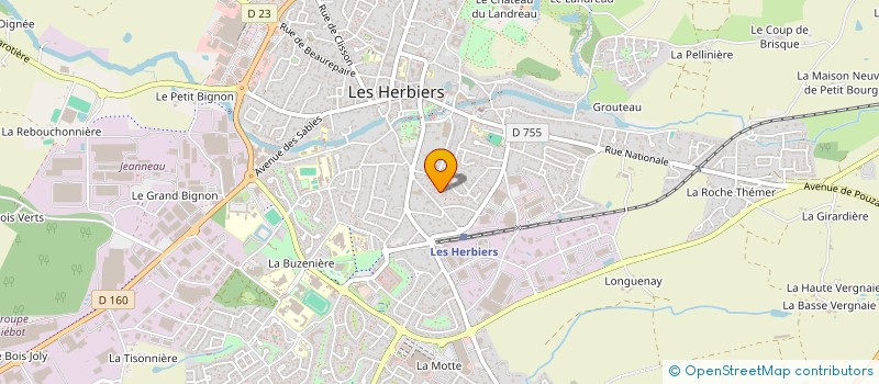 localisation de l'entreprise LA SCI CHIEN FIDELE à LES HERBIERS