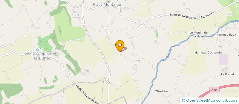 localisation de l'entreprise LA SCI DE MONTAIGU  SAINT-AMAND-VILLAGES