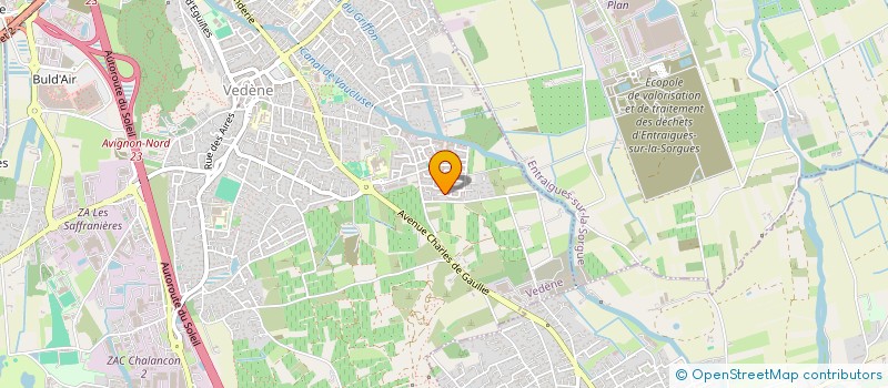 localisation de l'entreprise LA SCI DE REALPANIER  VEDENE