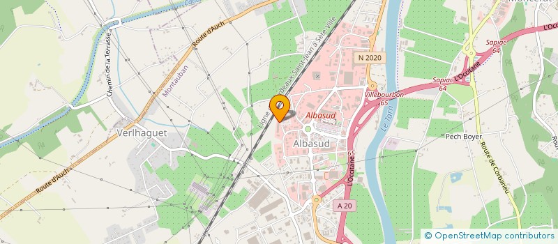 localisation de l'entreprise LA SCI DES 2 REGIONS  MONTAUBAN