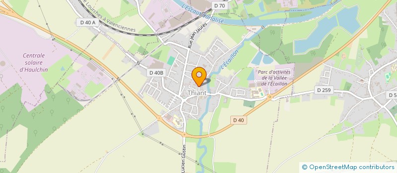 localisation de l'entreprise LA SCI DES 3 C  THIANT