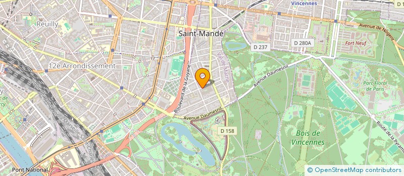 localisation de l'entreprise LA SCI DES CARRIERES à SAINT-MANDE