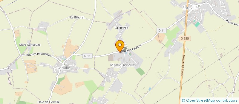 localisation de l'entreprise LA SCI DES MARABOUTS  MANIQUERVILLE