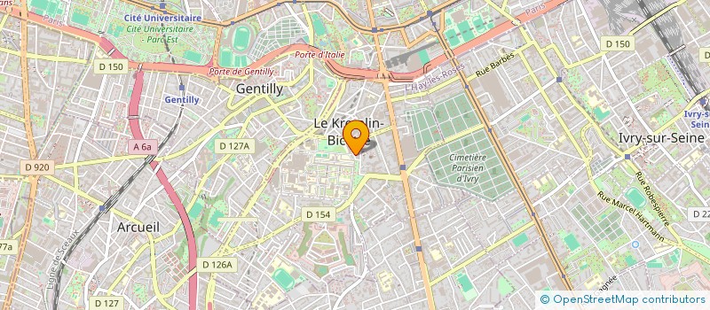 localisation de l'entreprise LA SCI DES POSSIBLES à LE KREMLIN-BICETRE