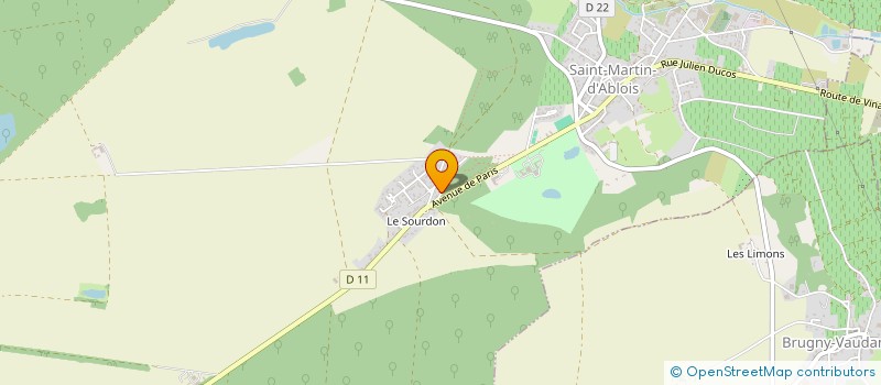 localisation de l'entreprise LA SCI DES SOURCES  MORANGIS