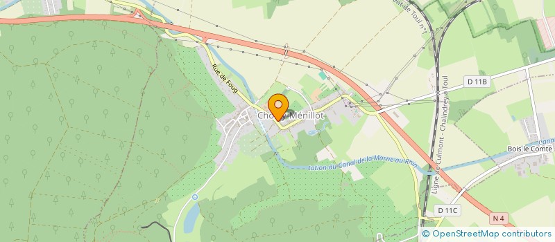 localisation de l'entreprise LA SCI DU 106  CHOLOY-MENILLOT