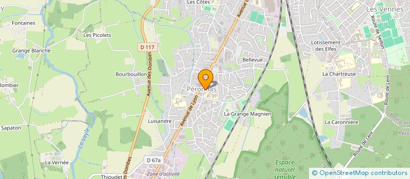 localisation de l'entreprise LA SCI DU 1ER JUILLET  PERONNAS