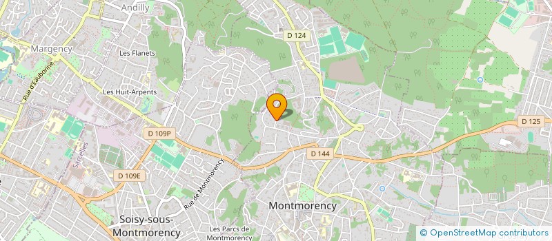 localisation de l'entreprise LA SCI DU 38 RUE JEAN JAURES à MONTMORENCY