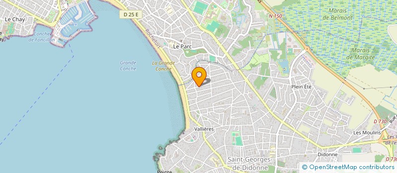 localisation de l'entreprise LA SCI DU 4 PLACE DES HALLETTES  SAINT-GEORGES-DE-DIDONNE