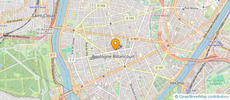 localisation de l'entreprise LA SCI DU 53 RUE DE LA SAUSSIERE à BOULOGNE-BILLANCOURT