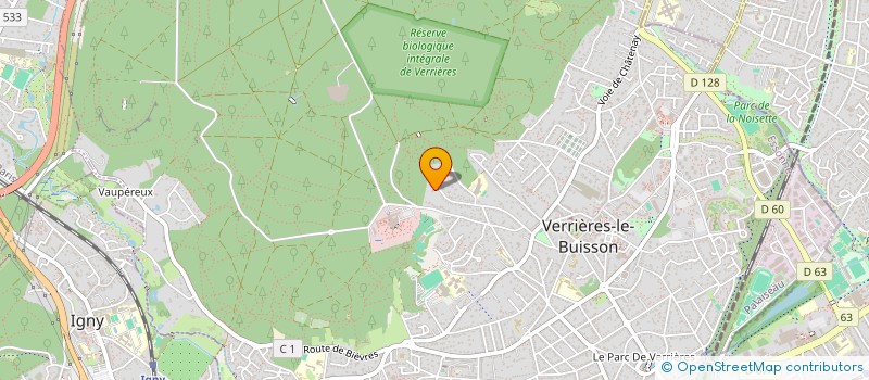 localisation de l'entreprise LA SCI DU 9 RUE CARNOT A IGNY à VERRIERES-LE-BUISSON