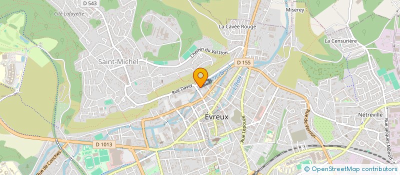 localisation de l'entreprise LA SCI DU CARRE à EVREUX