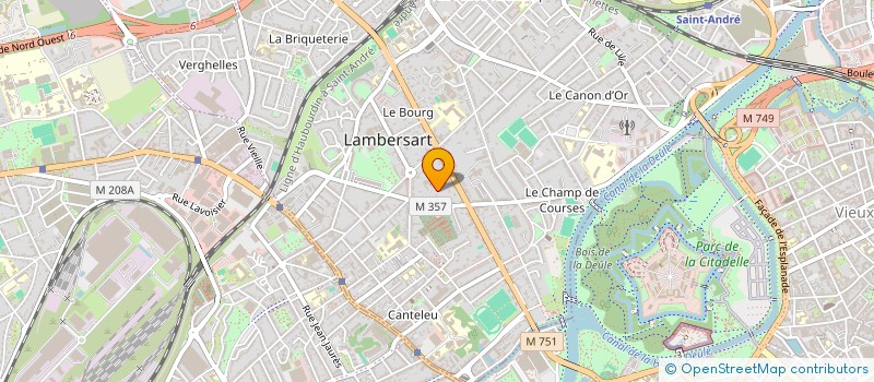 localisation de l'entreprise LA SCI DU CLOS à LAMBERSART