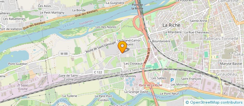 localisation de l'entreprise LA SCI DU GRAND CARROI  LA RICHE