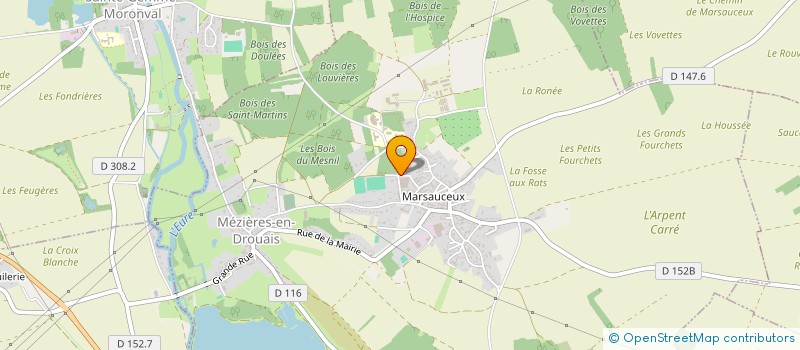 localisation de l'entreprise LA SCI DU PRESBYTERE DE MARSAUCEUX à MEZIERES-EN-DROUAIS