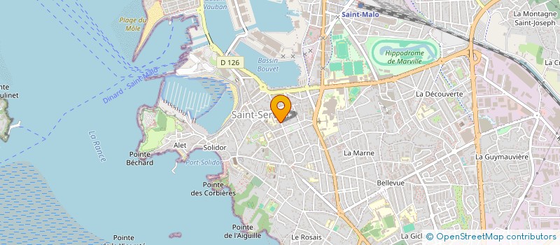 localisation de l'entreprise LA SCI DU PRIEURE  SAINT-MALO