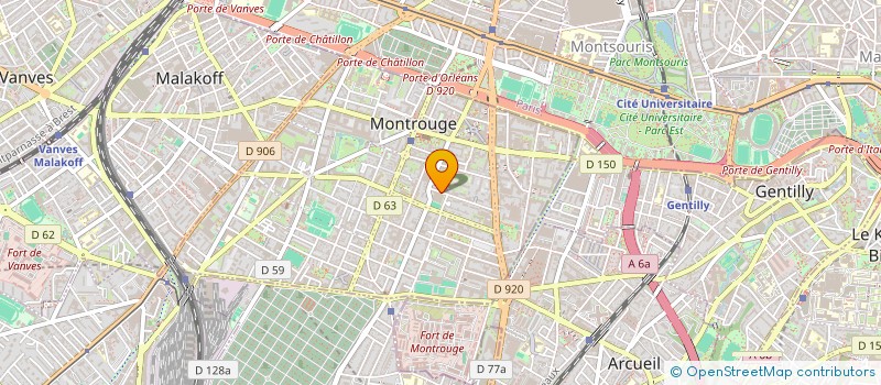 localisation de l'entreprise LA SCI FERCHICHI  MONTROUGE