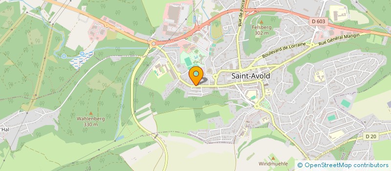 localisation de l'entreprise LA SCI GOBERT  SAINT-AVOLD