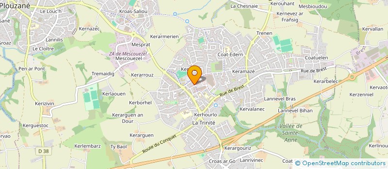 localisation de l'entreprise LA SCI GRAIN  PLOUZANE