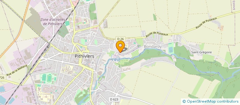 localisation de l'entreprise LA SCI IMMO DU PITHIVERAIS  PITHIVIERS