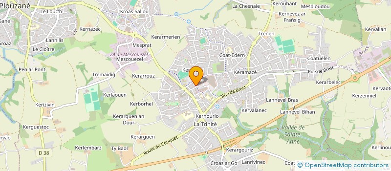 localisation de l'entreprise LA SCI JAYR  PLOUZANE