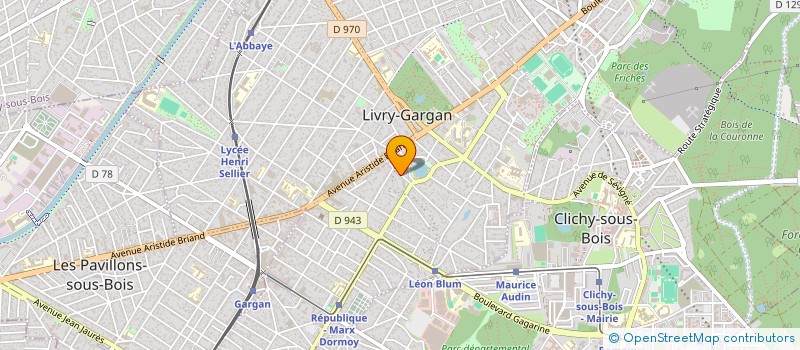 localisation de l'entreprise LA SCI START à LIVRY-GARGAN