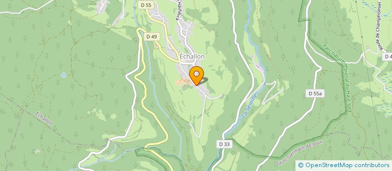 localisation de l'entreprise LA SCI WERENGERS  ECHALLON