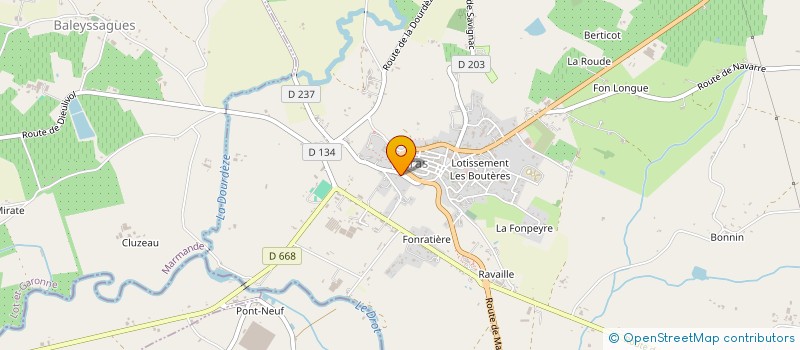 localisation de l'entreprise LA SCIERIE  PARDAILLAN