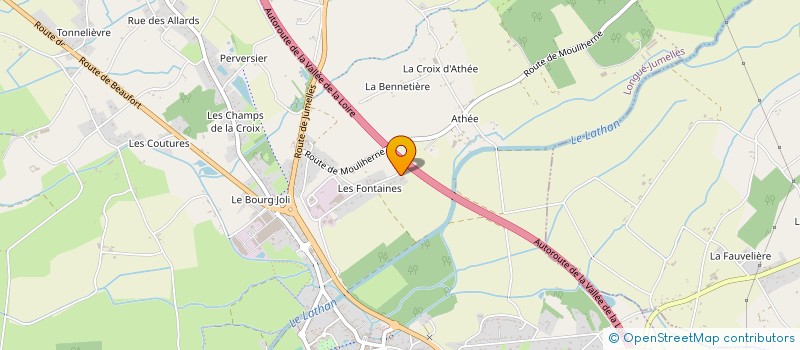 localisation de l'entreprise LA SCIERIE  LONGUE-JUMELLES