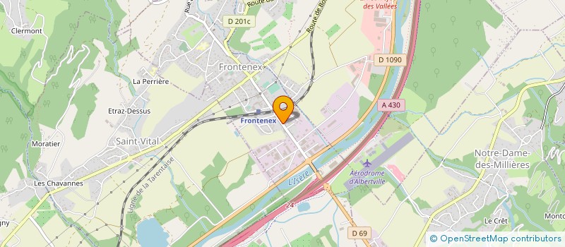 localisation de l'entreprise LA SCIERIE DU GRAND ARC  FRONTENEX