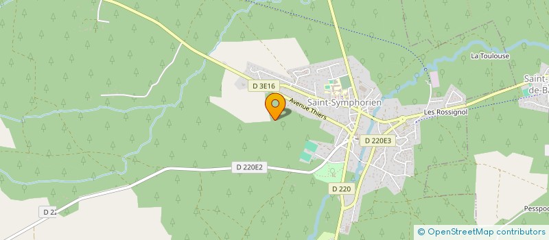 localisation de l'entreprise LA SCIERIE GIRONDINE SARL à SAINT-SYMPHORIEN