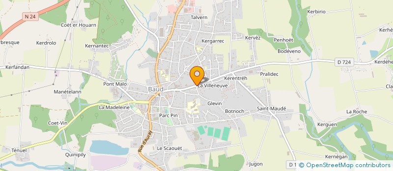 localisation de l'entreprise LA SCIERIT  BAUD