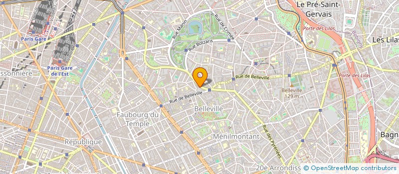 localisation de l'entreprise LA SCIMON BOLIVAR  PARIS