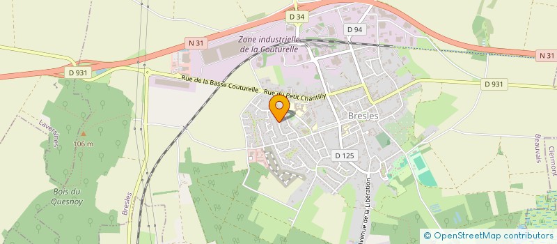 localisation de l'entreprise LA SCINTILLANTE DE BRESLES  BRESLES