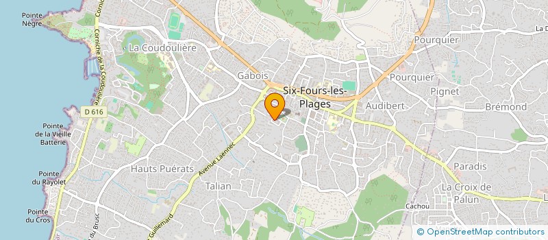 localisation de l'entreprise LA SCLEROSE ET MOI  SIX-FOURS-LES-PLAGES