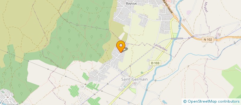 localisation de l'entreprise LA SCM 86 PLACE DU ROURE  LAVILLEDIEU