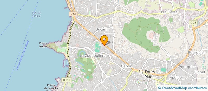 localisation de l'entreprise LA SEBASTIENNE à SIX-FOURS-LES-PLAGES