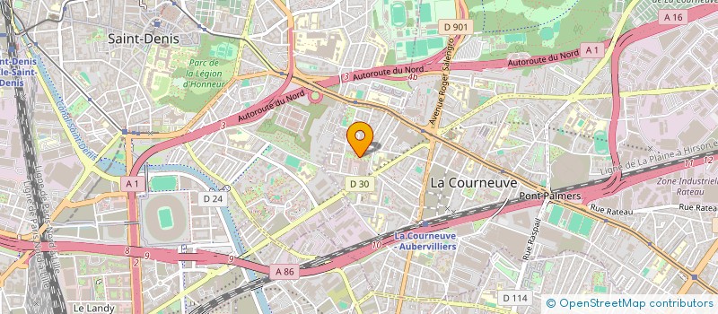 localisation de l'entreprise LA SECONDE VIE à LA COURNEUVE