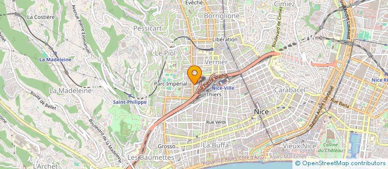 localisation de l'entreprise LA SECURITE ET LA MAINTENANCE IMMOBILIER à NICE